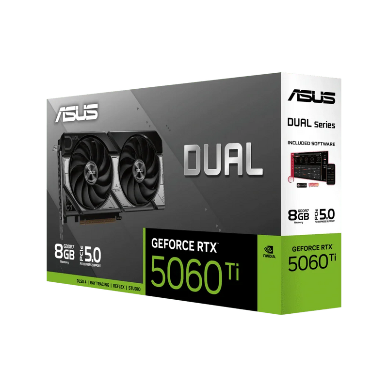 ASUS Dual GeForce RTX 5060 Ti 8GB GDDR7 Edition Graphics Card - SWIFT PERIPHERALSDUAL-RTX5060TI-8G
