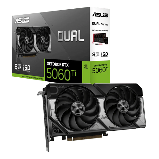 ASUS Dual GeForce RTX 5060 Ti 8GB GDDR7 Edition Graphics Card - SWIFT PERIPHERALSDUAL-RTX5060TI-8G