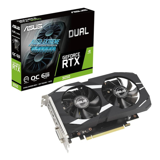 ASUS DUAL NVIDIA GEFORCE RTX 3050 6GB OC EDITION GAMING GRAPHICS CARD - SWIFT PERIPHERALS1093566