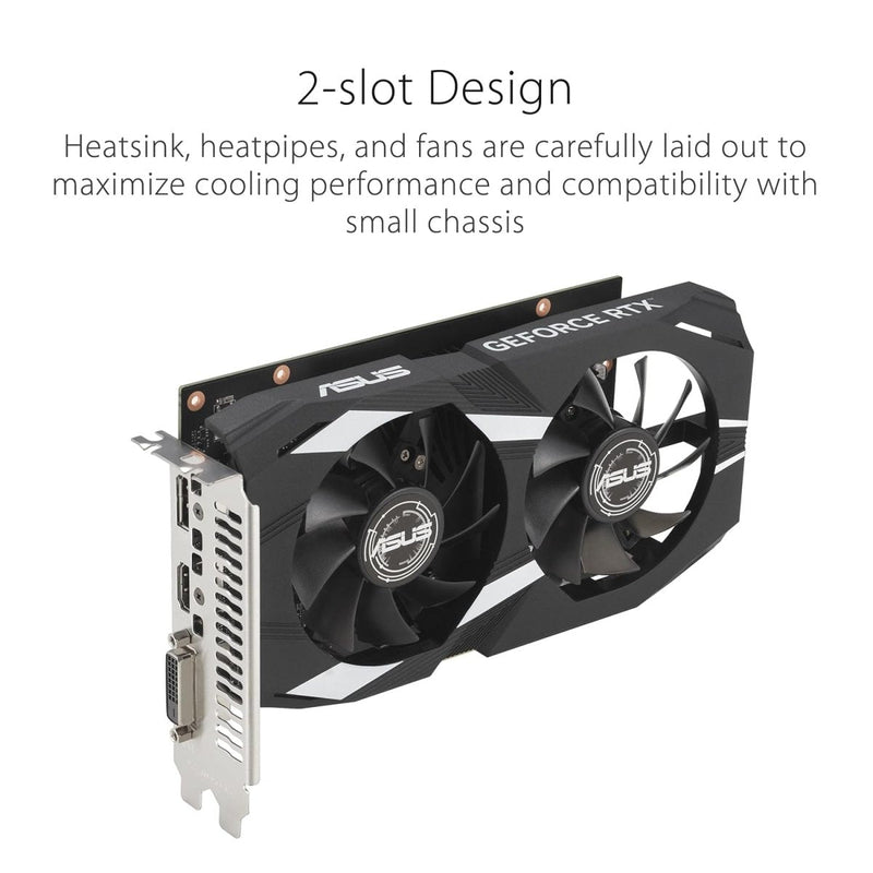 ASUS DUAL NVIDIA GEFORCE RTX 3050 6GB OC EDITION GAMING GRAPHICS CARD - SWIFT PERIPHERALS1093566