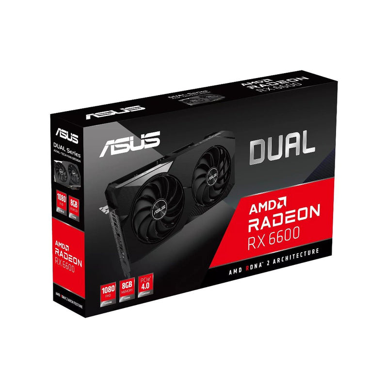 ASUS Dual Radeon RX 6600 8GB GDDR6 Desktop Graphic Card - SWIFT PERIPHERALSASUS-DUAL-RX6600-8GB