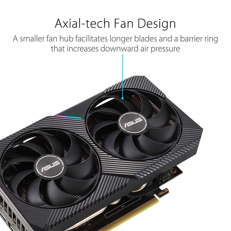 ASUS Dual RTX 3050 OC Edition 8GB GDDR6 128 - Bit Graphics card - SWIFT PERIPHERALSDUAL-RTX3050-O8G