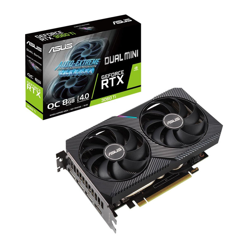 ASUS Dual RTX 3060 Ti Mini V2 OC Edition 8GB LHR GDDR6 256 - Bit LHR Graphics card - SWIFT PERIPHERALSDUAL-RTX3060TI-O8G-MINI-V2