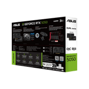 ASUS DUAL RTX 5050 8GB GDDR6 OC EDITION GRAPHICS CARD (DUAL - RTX5050 - O8G) - SWIFT PERIPHERALSAsus5050-02