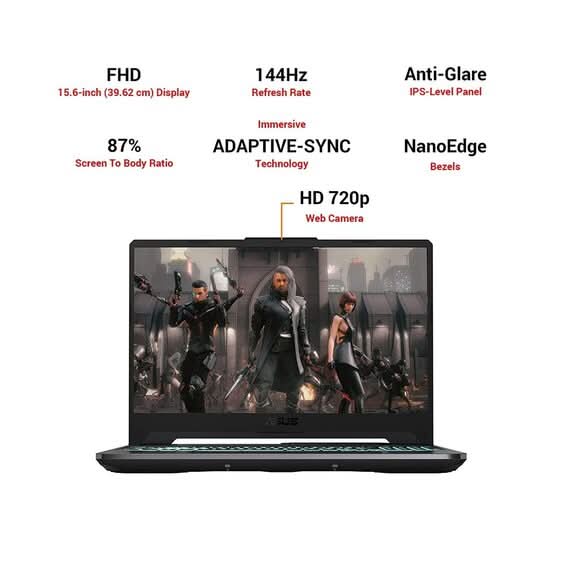 ASUS FX577ZE - HN056W [CI7 - 12700H 12TH GEN/16GB DDR4/512GB SSD/NO DVD/WIN11 HOME/15.6 INCH/4GB GRAPHICS RTX 3050TI/1 YEAR/SILVER] - SWIFT PERIPHERALS107771
