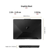 ASUS FX577ZE - HN056W [CI7 - 12700H 12TH GEN/16GB DDR4/512GB SSD/NO DVD/WIN11 HOME/15.6 INCH/4GB GRAPHICS RTX 3050TI/1 YEAR/SILVER] - SWIFT PERIPHERALS107771