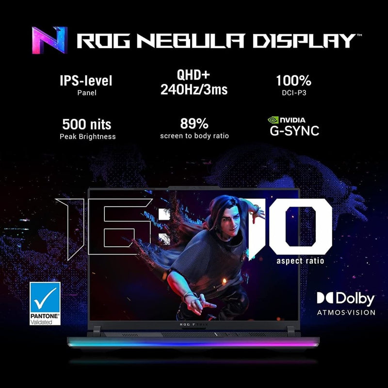 ASUS G834JY - N6056WS [CI9 - 13980HX 13TH GEN/32GB DDR5/2TB SSD/WIN11 HOME+MSO/18.0 INCH/16GB GRAPHICS RTX 4090 /1 YEAR(S)/BLACK] - SWIFT PERIPHERALS1084827