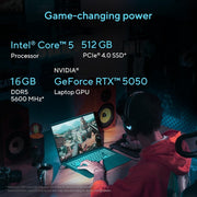 ASUS GAMING V16 V3607VH - RP037WS [CORE5 - 210H/16GB/512GB SSD/WIN11 HOME+MS24/16.0"/8GB - RTX5050 GRAPHICS/1 YEAR(S)/BLACK] - SWIFT PERIPHERALS1096343