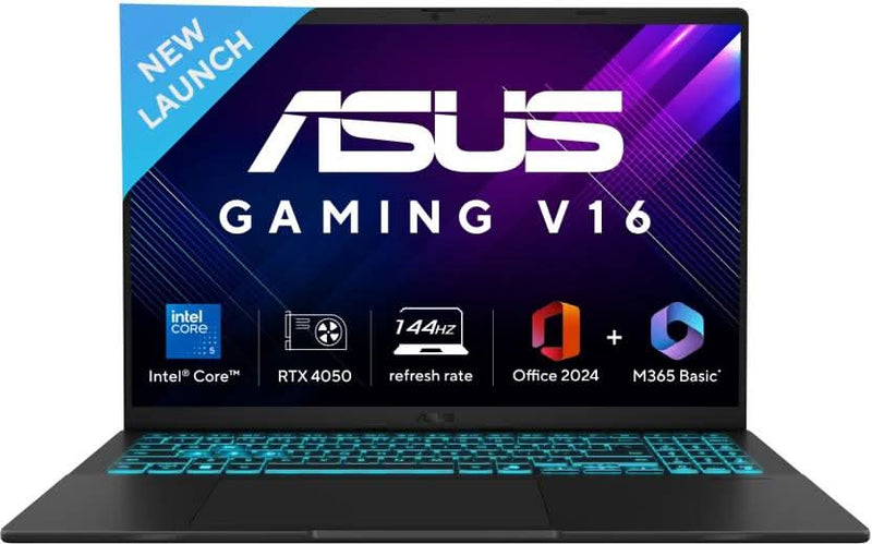 ASUS GAMING V16 V3607VU - RP550WS [CORE5 - 210H/16GB/512GB SSD/WIN11 HOME+MSO/16.0"/6GB - RTX4050 GRAPHICS/1 YEAR(S)/BLACK] - SWIFT PERIPHERALS1093386