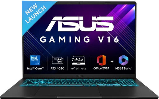 ASUS GAMING V16 V3607VU - RP550WS [CORE5 - 210H/16GB/512GB SSD/WIN11 HOME+MSO/16.0"/6GB - RTX4050 GRAPHICS/1 YEAR(S)/BLACK] - SWIFT PERIPHERALS1093386