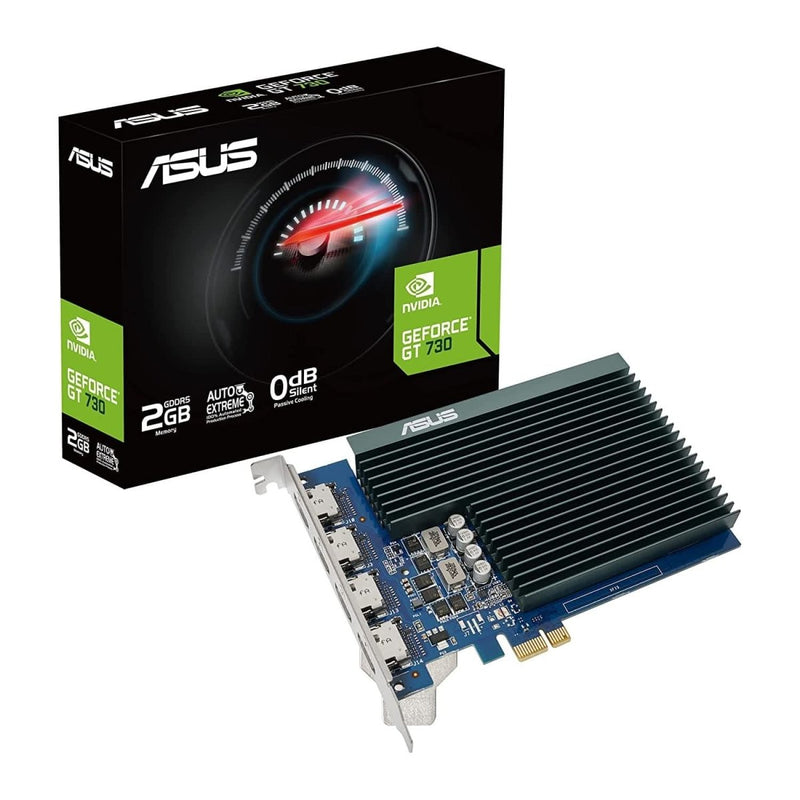 ASUS GEFORCE GT 730 DDR5 2GB GRAPHIC CARD WITH 4 HDMI - SWIFT PERIPHERALS107708