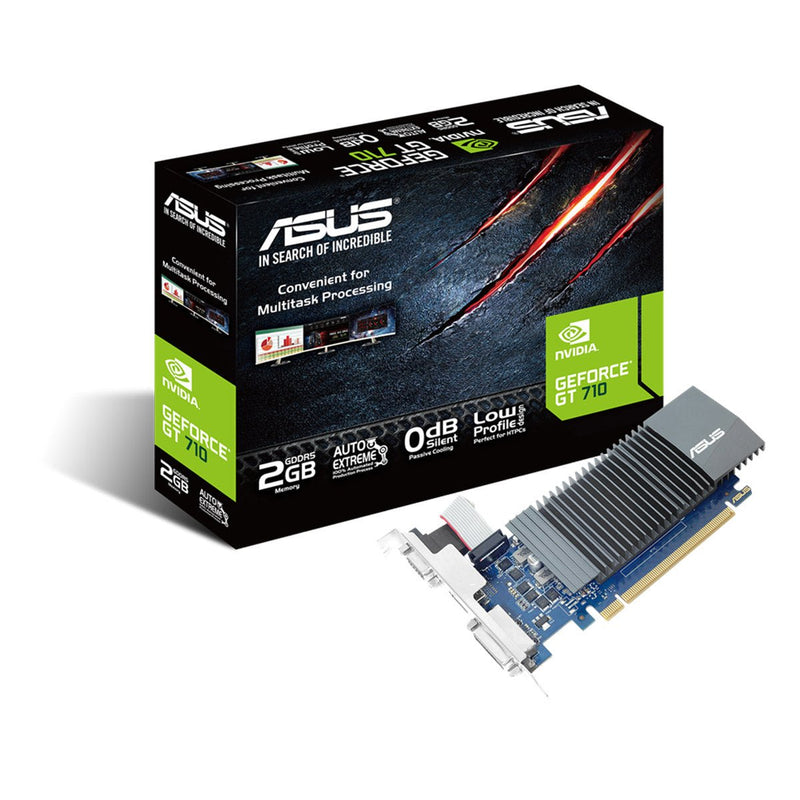 ASUS GeForce GT710 2GB GDDR5 64 - Bit Graphics Card with 0db Efficient Cooling - SWIFT PERIPHERALSGT710-SL-2GD5-CSM