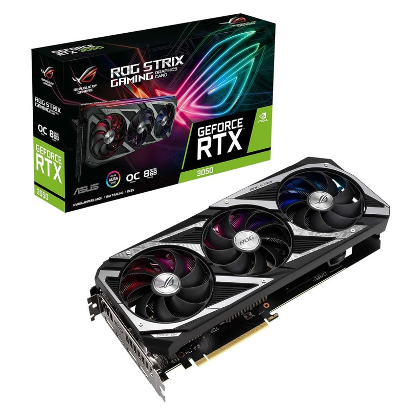 ASUS GEFORCE RTX 3050 8GB ROG STRIX GAMING GRAPHIC CARD - SWIFT PERIPHERALS106977