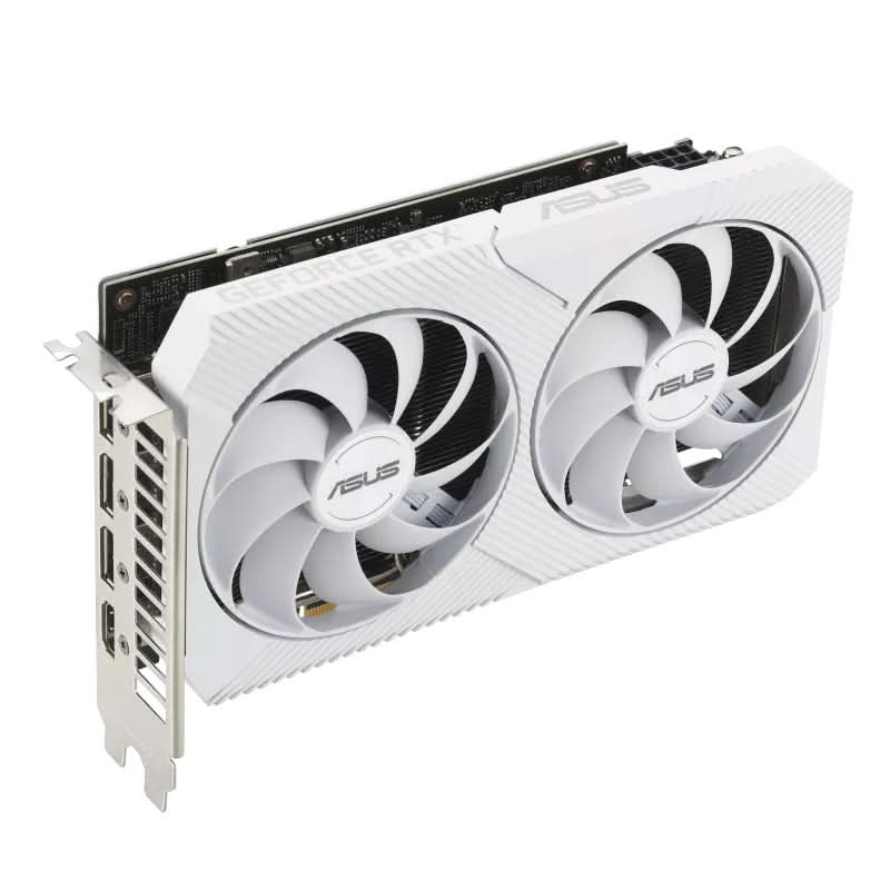 ASUS GEFORCE RTX 3060 12GB DUAL GRAPHIC CARD WHITE - SWIFT PERIPHERALS1086611