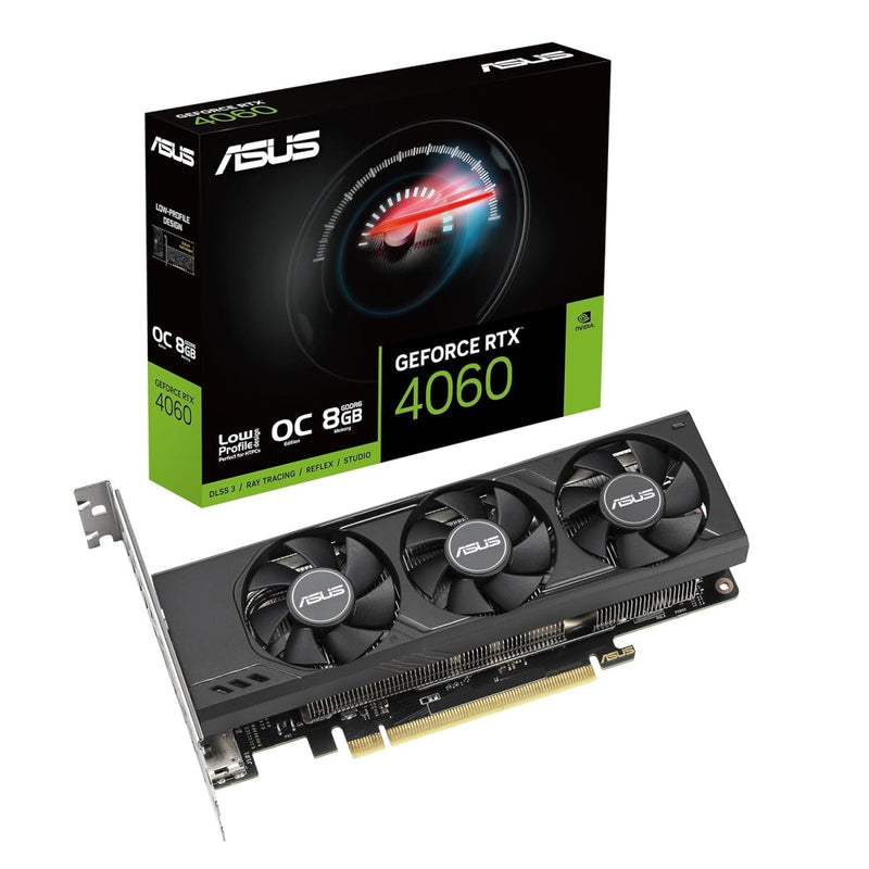ASUS GEFORCE RTX 4060 LP 8GB GDDR6 GRAPHIC CARD - SWIFT PERIPHERALS1092423