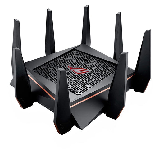 ASUS GT - AC5300 ROG Rapture Tri - band WiFi Gaming Router with Quad - Core Processor - SWIFT PERIPHERALSASUS-GT-AC5300