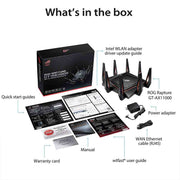 ASUS GT - AX11000 ROG Rapture Tri - band WiFi Gaming Router with a Quad - Core Processor - SWIFT PERIPHERALSASUS-GT-AX11000