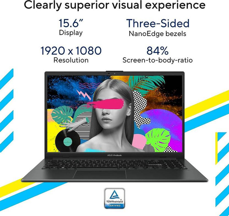 ASUS INTEL CORE I3 13TH GEN - (8 GB/512 GB SSD/WINDOWS 11 HOME) E1504GA - NJ322WS LAPTOP (15.6 INCH, BLACK, WITH MS OFFICE) - SWIFT PERIPHERALS90NB0ZT2-M001J0