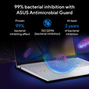 ASUS INTEL CORE I5 - 1335U /16GB (8*2) DDR4 / 512GB PCIE 4.0 SSD / 15.6 - INCH / 3K (2880 X 1620) OLED 16:9 /COOL SILVER /BACKLIT KB / WIN 11 HOME / MS OFFICE LAPTOP K3504VAD - MA542WS - SWIFT PERIPHERALS1090091
