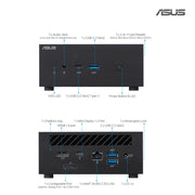 ASUS Mini PC PN63 - S1 with Intel Core i3 Processor with WIFI 6E and USB 3.1 Type - C (No Pre - Installed Storage and Memory) - SWIFT PERIPHERALS90MR00Q1-M001W0