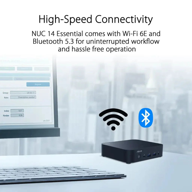 ASUS NUC 14 Essential Kit NUC14MNK Mini PC Intel N - Series Barebone - SWIFT PERIPHERALSNUC14MNK