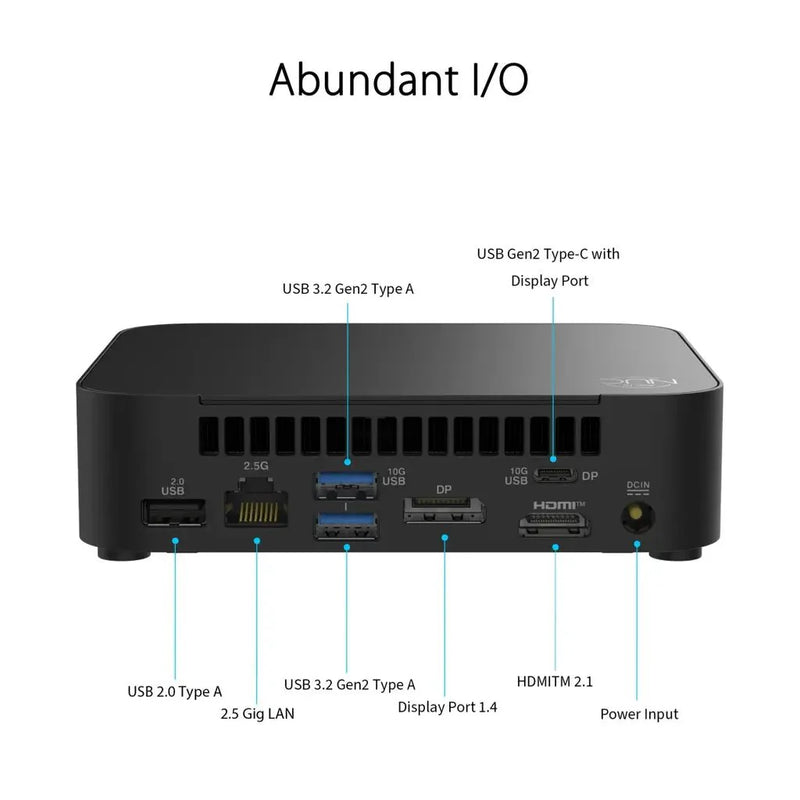 ASUS NUC 14 Essential Kit NUC14MNK Mini PC Intel N - Series Barebone - SWIFT PERIPHERALSNUC14MNK