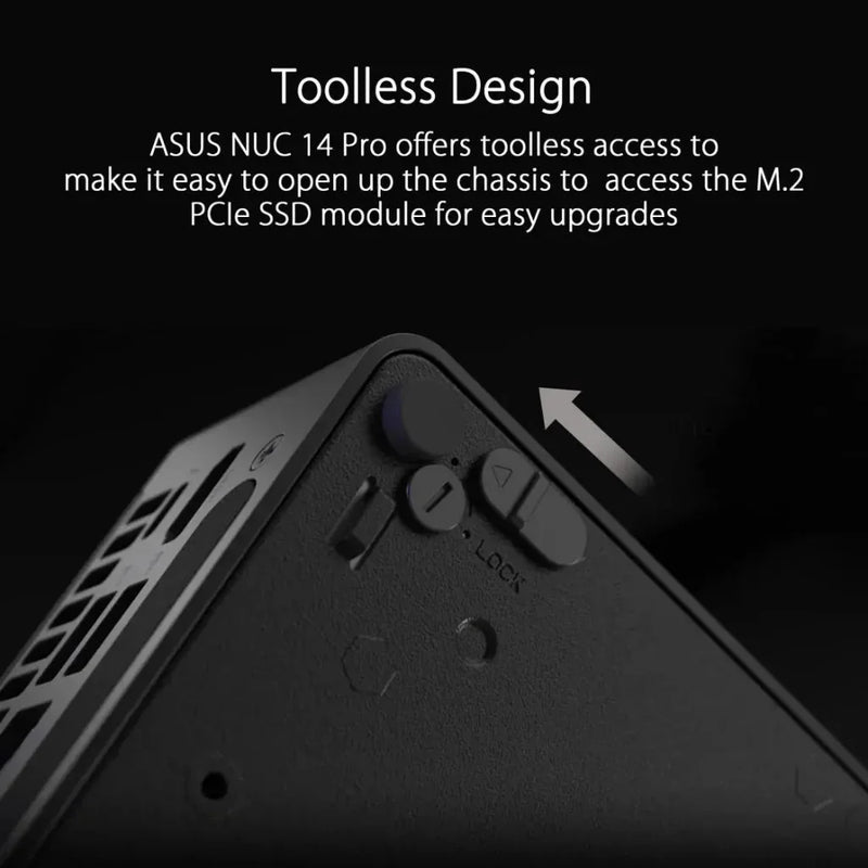 Asus NUC 14 Pro Kit RNUC14RVHU700000I with 14th Gen Core Ultra 7 - 155H Processor - SWIFT PERIPHERALSRNUC14RVHU700000I