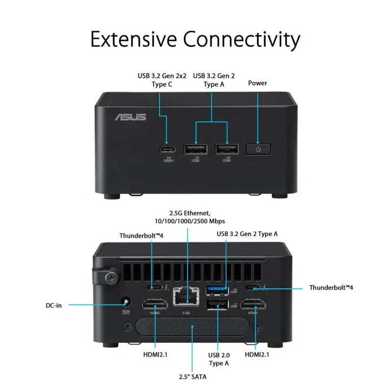 Asus NUC 14 Pro Kit RNUC14RVHU700000I with 14th Gen Core Ultra 7 - 155H Processor - SWIFT PERIPHERALSRNUC14RVHU700000I