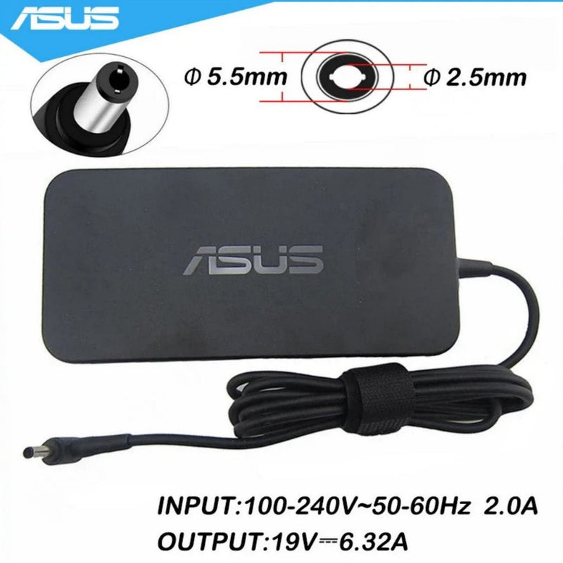 ASUS Original OEM 120W 5.5mm x 2.5mm 19V DC Laptop Charger Adapter - SWIFT PERIPHERALSADP-120CH-B