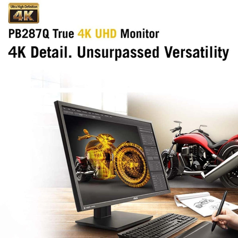 ASUS PB287Q 28 - Inch Gaming Monitor bundled with ROG Cetra Core In - Ear Gaming Headphone - SWIFT PERIPHERALSPB287Q