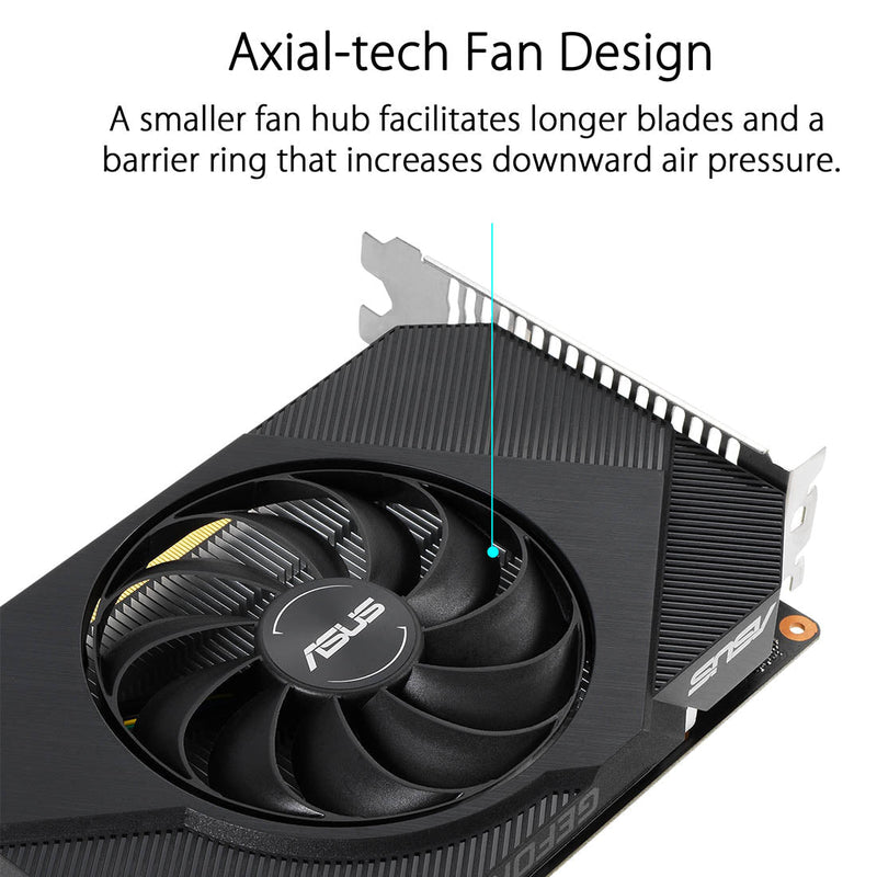 ASUS Phoenix GeForce GTX 1650 OC edition 4GB GDDR5 128 Bit Graphics Card - SWIFT PERIPHERALSPH-GTX1650-O4GD6