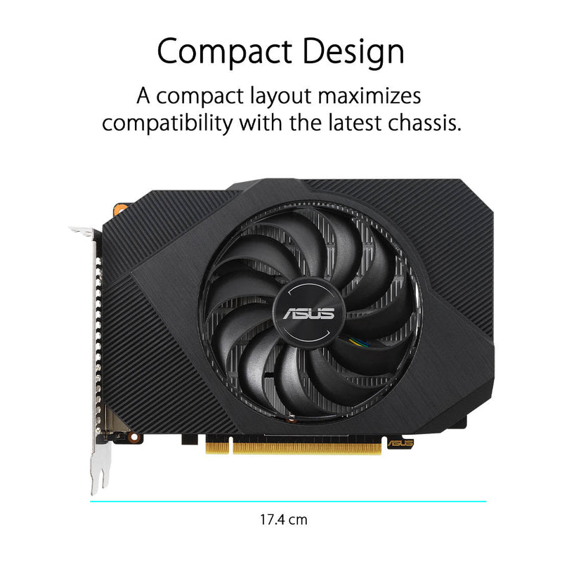 ASUS Phoenix GeForce GTX 1650 OC edition 4GB GDDR5 128 Bit Graphics Card - SWIFT PERIPHERALSPH-GTX1650-O4GD6
