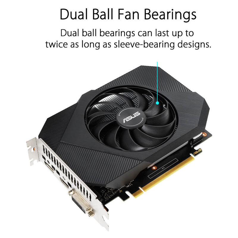 ASUS Phoenix GeForce GTX 1650 OC edition 4GB GDDR5 128 Bit Graphics Card - SWIFT PERIPHERALSPH-GTX1650-O4GD6