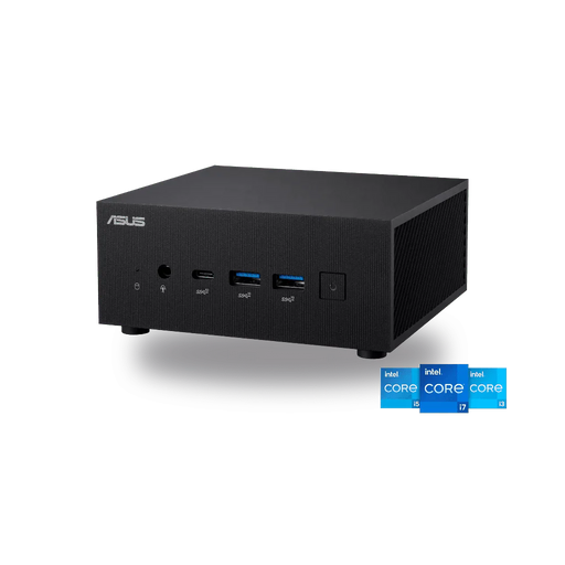 ASUS PN64 Mini PC Barebone – Intel Core i7 - 13700H, Iris Xe Graphics, DDR5, USB - C, WiFi 6E (No RAM/Storage) - SWIFT PERIPHERALS90MR00U2-M00820