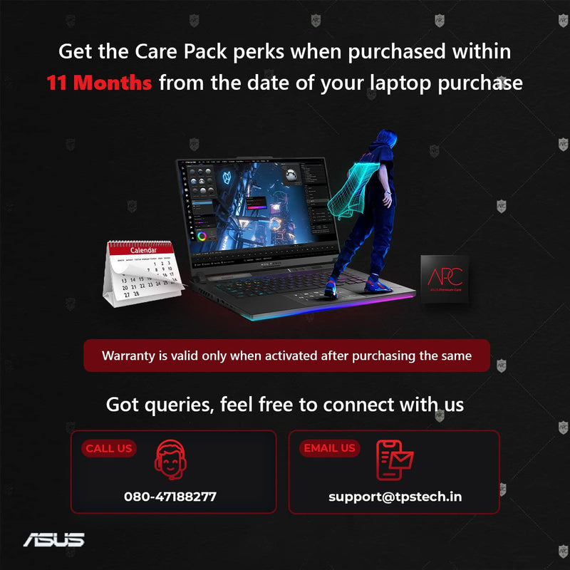 ASUS Premium Care 1 Year Accidental Damage Protection ADP for ASUS ROG Flow Laptops - NOT A LAPTOP - SWIFT PERIPHERALSACX12-002105N-5R