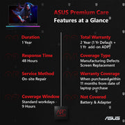 ASUS Premium Care 1 Year Accidental Damage Protection ADP for ASUS ROG Flow Laptops - NOT A LAPTOP - SWIFT PERIPHERALSACX12-002105N-5R