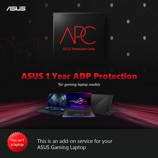 ASUS Premium Care 1 Year Accidental Damage Protection ADP for ASUS ROG Flow Laptops - NOT A LAPTOP - SWIFT PERIPHERALSACX12-002105N-5R