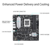 ASUS PRIME A620M - A AMD A620 AM5 Micro - ATX Motherboard - SWIFT PERIPHERALS90MB1F10-M0IAY0