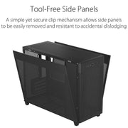 ASUS Prime AP201 Micro - ATX Cabinet with Pre - installed 120mm Fan and USB Type - C (Black) - SWIFT PERIPHERALS90DC00G0-B30000