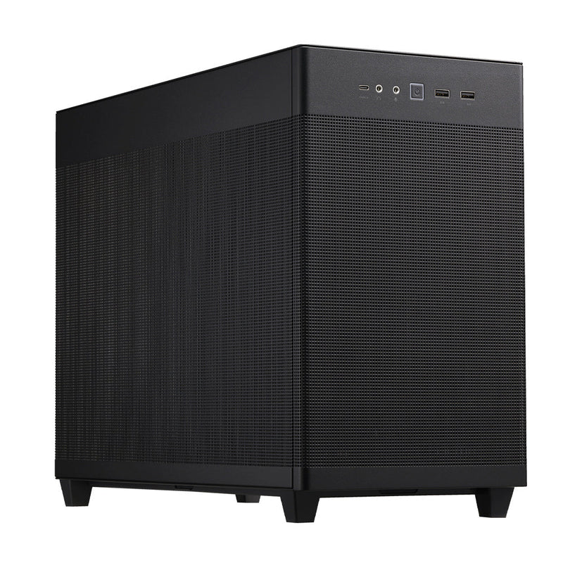 ASUS Prime AP201 Micro - ATX Cabinet with Pre - installed 120mm Fan and USB Type - C (Black) - SWIFT PERIPHERALS90DC00G0-B30000