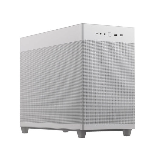 ASUS Prime AP201 Micro - ATX White Cabinet with Pre - installed 120mm Fan and USB Type - C - SWIFT PERIPHERALS90DC00G3-B30000