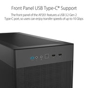 ASUS PRIME AP201 SMALL - TOWER MICRO - ATX CABINET BLACK - SWIFT PERIPHERALS1082918