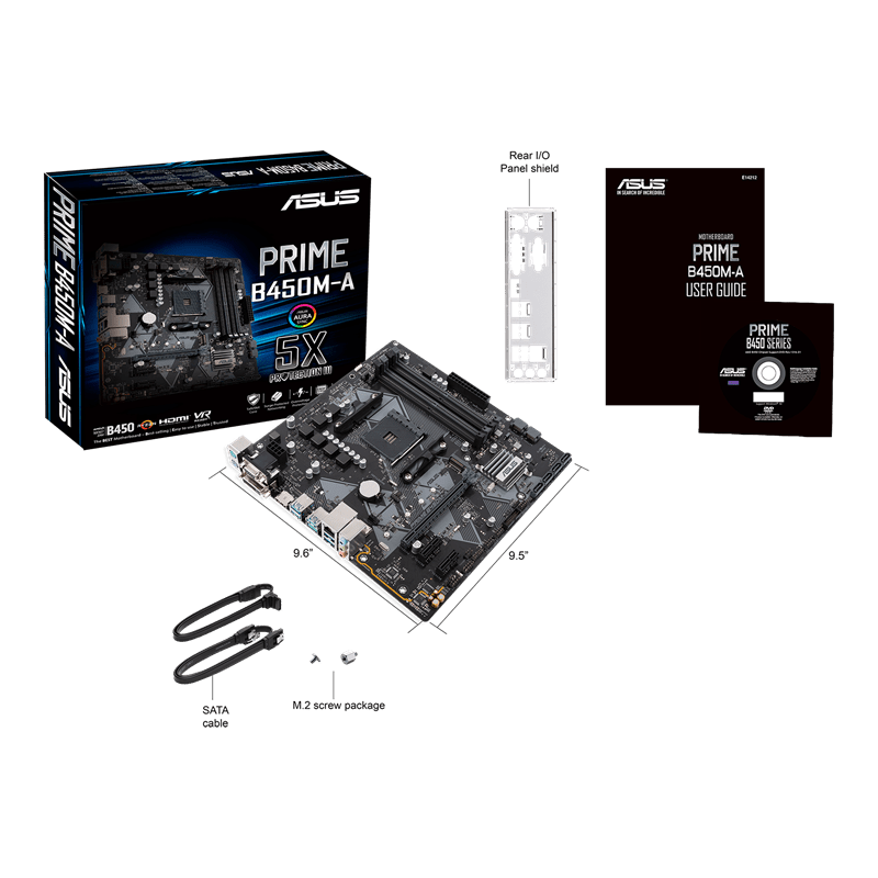 ASUS PRIME B450M - A AMD AM4 MOTHERBOARD - SWIFT PERIPHERALS101169