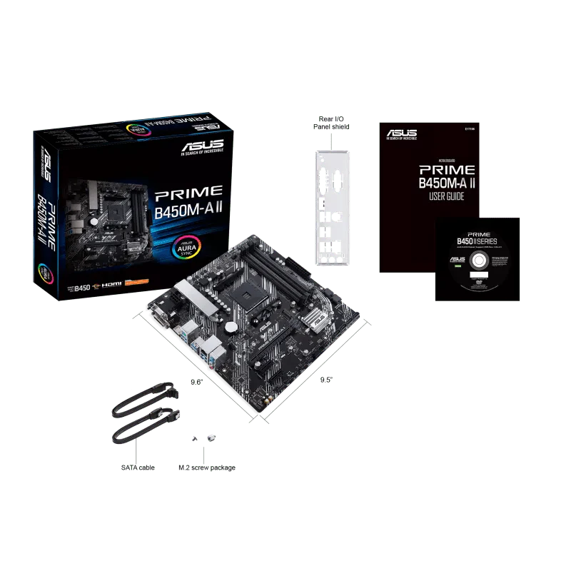 ASUS PRIME B450M - A II AMD AM4 MOTHERBOARD - SWIFT PERIPHERALS101168