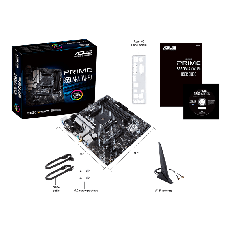 ASUS PRIME B550M - A WIFI AMD AM4 MOTHERBOARD - SWIFT PERIPHERALS101174