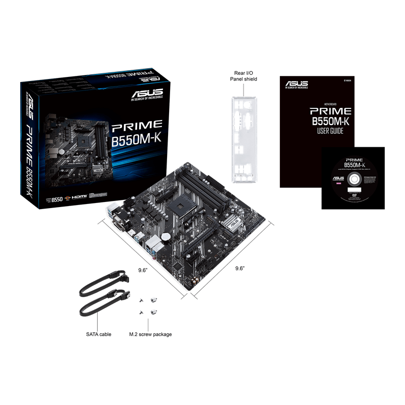 ASUS PRIME B550M - K AMD AM4 DDR4 MOTHERBOARD - SWIFT PERIPHERALS1084523