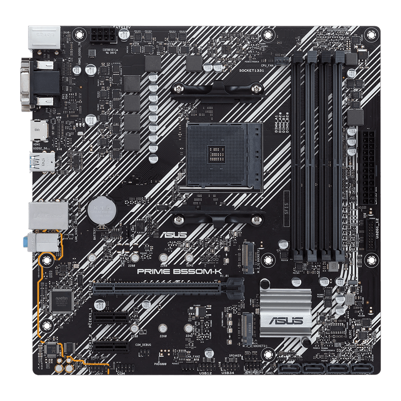 ASUS PRIME B550M - K AMD AM4 DDR4 MOTHERBOARD - SWIFT PERIPHERALS1084523