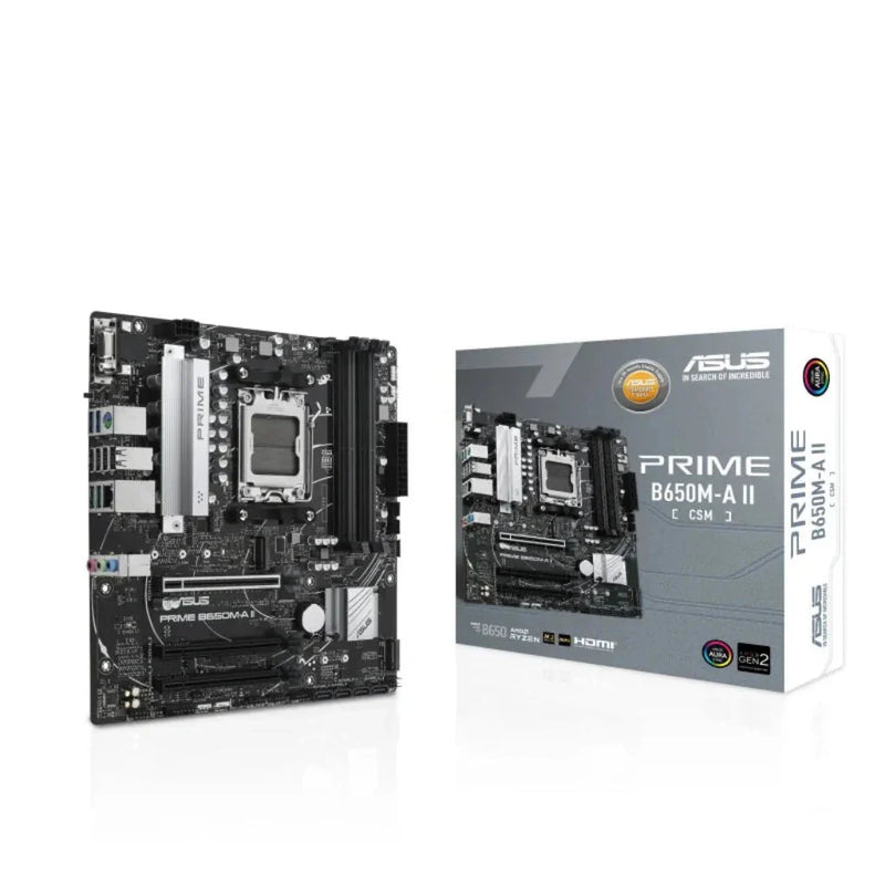 ASUS PRIME B650M - A II - CSM AMD AM5 DDR5 m - ATX Motherboard - SWIFT PERIPHERALSPRIME-B650M-A-II-CSM