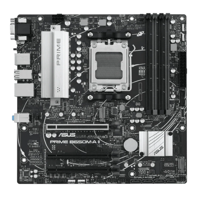 ASUS PRIME B650M - A II - CSM AMD AM5 DDR5 m - ATX Motherboard - SWIFT PERIPHERALSPRIME-B650M-A-II-CSM