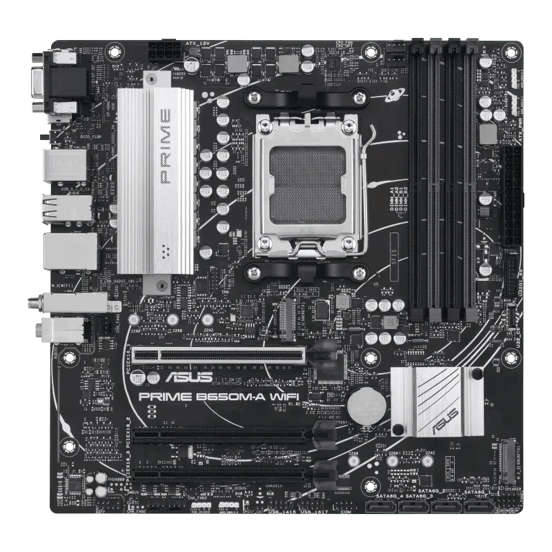 ASUS PRIME B650M - A WIFI AMD AM5 MOTHERBOARD - SWIFT PERIPHERALS1084194